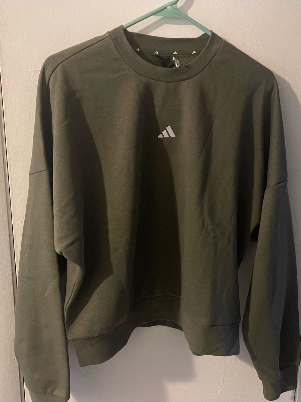 adidas Olive Green Crewneck Sweatshirt